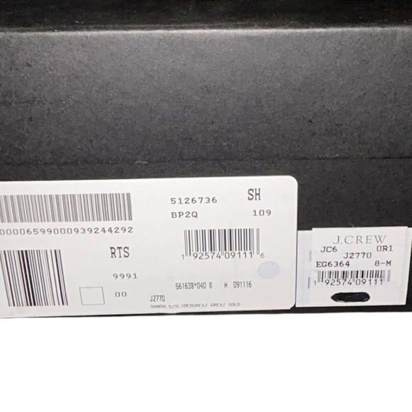 J. Crew Sparkling Gold Slide Women’s Sandals New size 8 - Picture 10 of 11